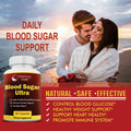 Pristine Foods Ultra Blood Sugar Support Supplement - Healthy Blood Sugar Vitamins, Immunity Wellness, Sugar Blocker Complex - 60 Capsules