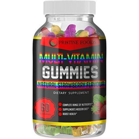 Multivitamin Gummies by Pristine Foods for Men and Women with Vitamin A, C, D3, E, B6, B12, and Zinc, Natural Support for Multiple Systems and Immune Health, Non-GMO, Gluten Free, 60 Count Made in USA