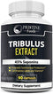 Tribulus Terrestris Extract with 45% Steroidal Saponin Formula - Regulates Natural Energy Levels, Endurance, Strength, Stamina and Promotes Muscle Gain