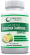 Pristine Foods Garcinia Cambogia Weight Loss Pills 100% Natural 60% HCA Pure Extract Appetite Suppressant, Metabolism Booster Non-Stimulant Diet Supplements for Men and Women - 60 Capsules