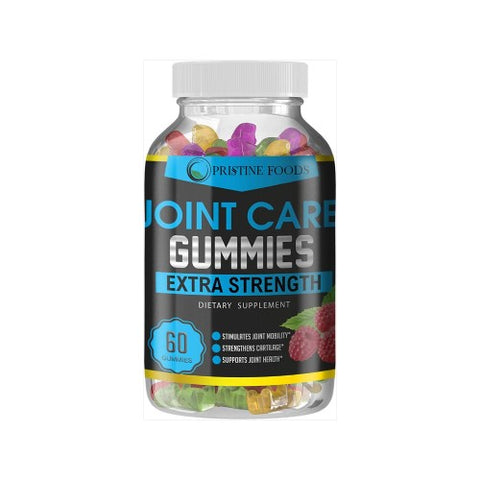 Joint Support Gummies Triple Strength Glucosamine & Vitamin E - Natural Joint Pain Relief Gummy - Made in USA - Best Vegan Anti Inflammatory & Immune Health Supplement for Men and Women - 60 Gummies