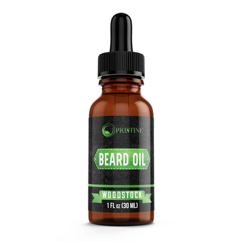 Pristine Beard Oil - Stimulates Hair Growth, Moisturizes Skin With Argan, Jojoba, Avocado, Pumpkin Seed, Almond Oils & More - 1oz