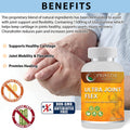 Pristine Foods Ultra Joint Flex - Glucosamine Chondroitin MSM Triple Strength, Hip & Joint Support Back Pain Relief Supplement - 60 Capsules
